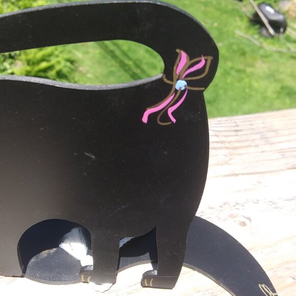 Claudine Buell metal cat sculpture modern fun whimsical art - Picture 6 of 16